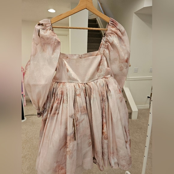 Selkie Peach Venus Puff Dress - Picture 5 of 7